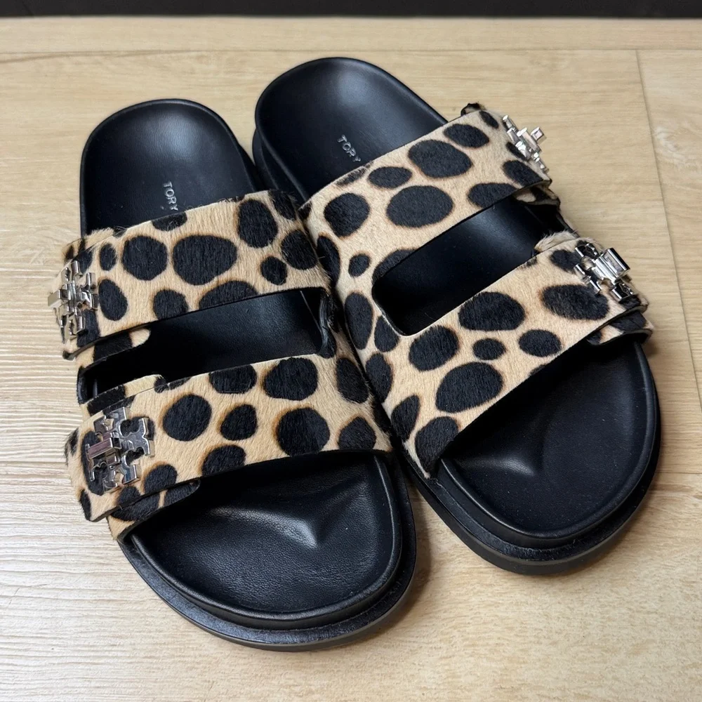 Tory Burch Turnlock Sport Slides, SIZE 7 US